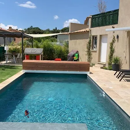Jolie Mitoyenne Avec Piscine Privee Proche Plage Casa de Férias La Garonnette-Plage